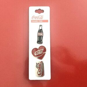 Coca Cola Enamel Pins- Set of 3